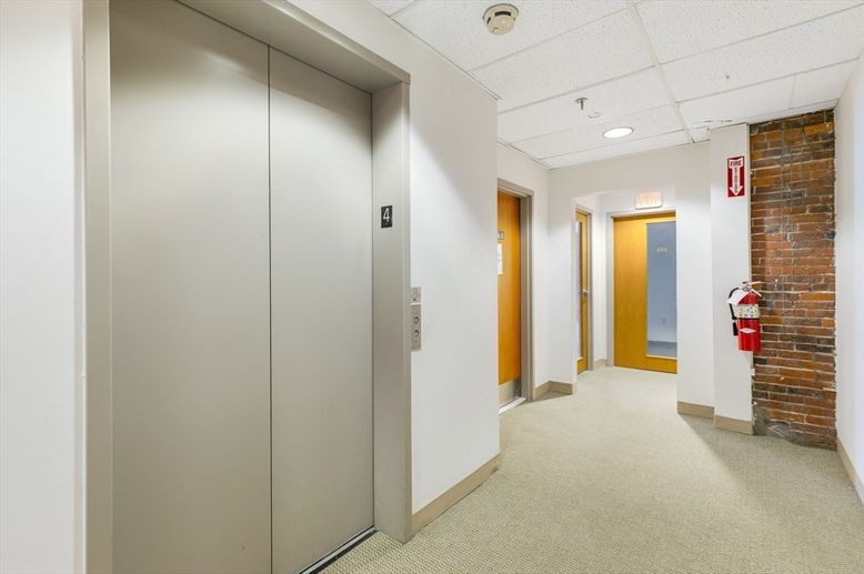Elevator, Interior, Recessed Lighting, Stone Walls