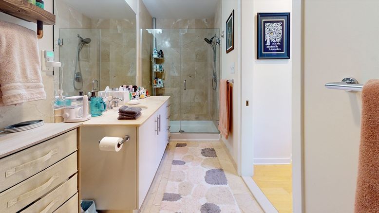 Bathroom, Glass Shower, Interior