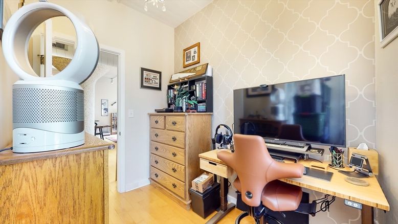 Home Office, Interior, Wood Texture Flooring