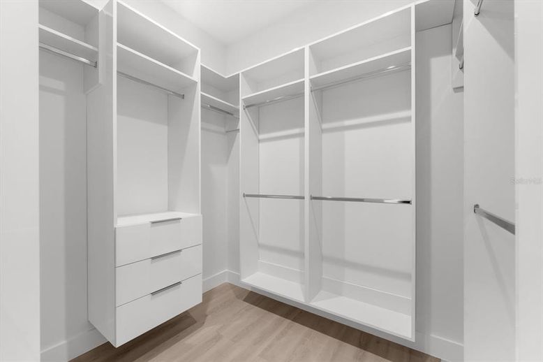 Interior, Walk-in Closets, Wood Texture Flooring