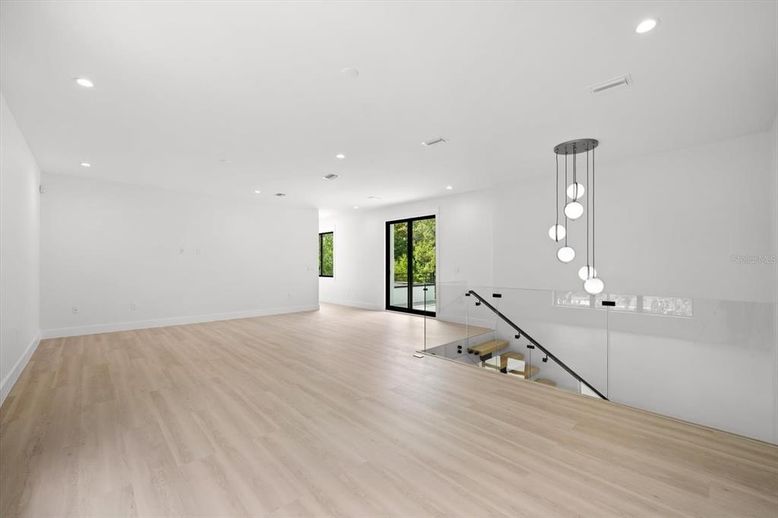 Interior, Pendant Lights, Recessed Lighting, Wood Texture Flooring