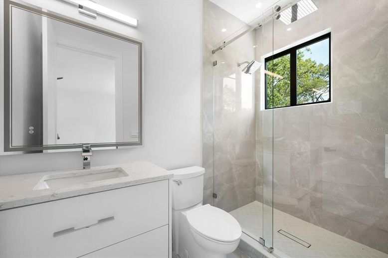 Bathroom, Glass Shower, Interior