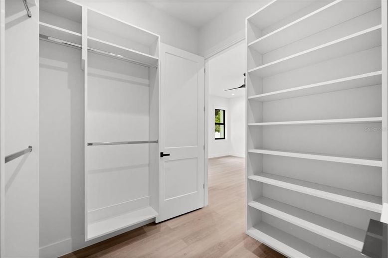Interior, Walk-in Closets, Wood Texture Flooring