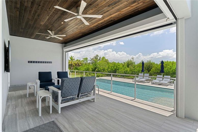 Interior, Pool, Wooden Ceilings