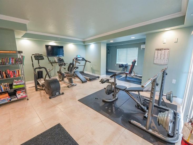 Fitness Equipment, Gym, Interior, Recessed Lighting