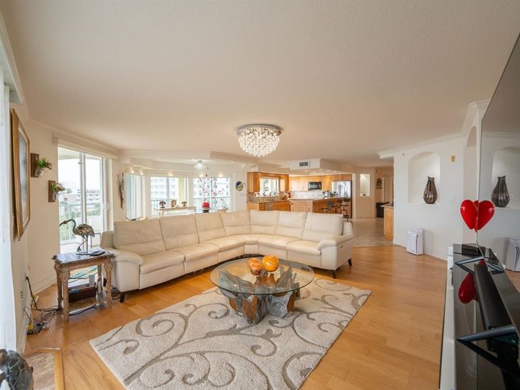 Chandelier, Interior, Kitchen, Living room, Wood Texture Flooring