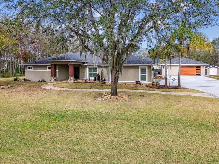 Backyard, Exterior, Facade, Ranch
