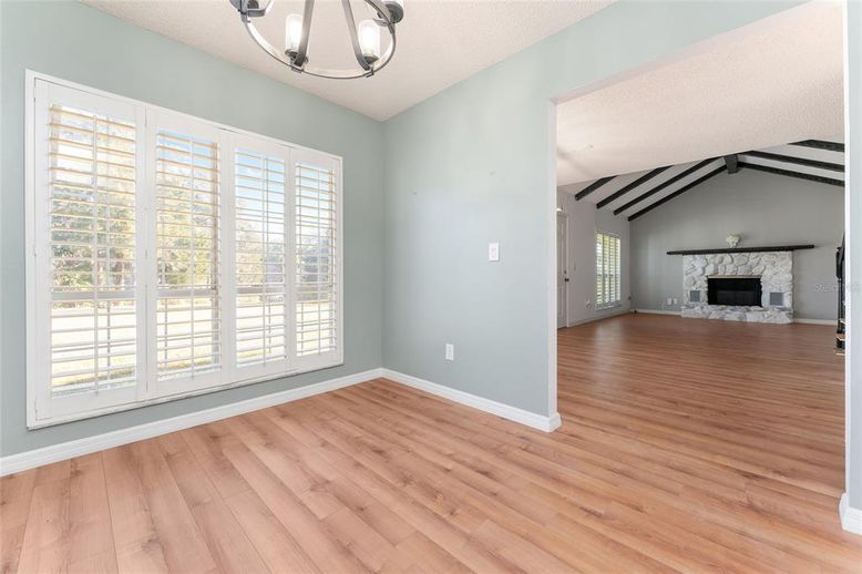 Empty room, Fireplace, Interior, Wood Texture Flooring