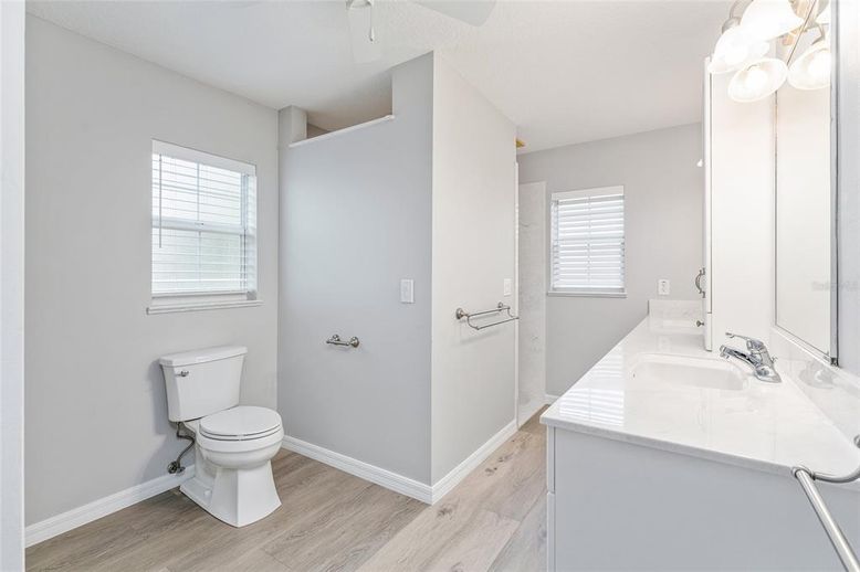 Bathroom, Interior, Wood Texture Flooring