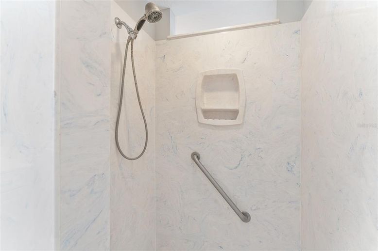 Bathroom, Glass Shower, Interior, Marble Walls
