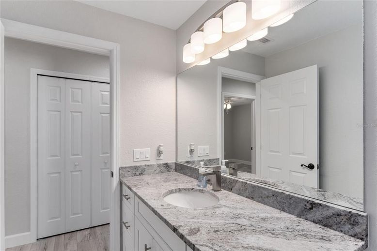 Bathroom, Dual Sink Vanities, Interior, Wood Texture Flooring