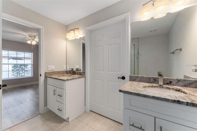 Bathroom, Dual Sink Vanities, Interior, Wood Texture Flooring