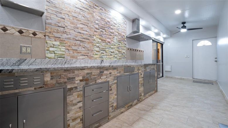 Interior, Recessed Lighting, Stone Walls
