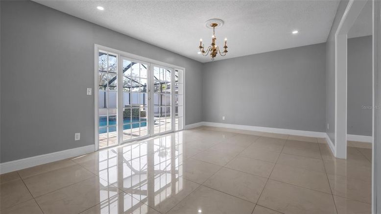 Chandelier, Empty room, Interior, Recessed Lighting