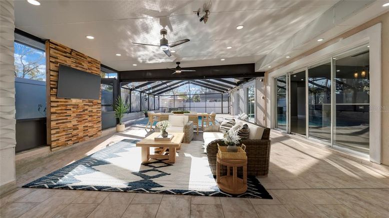 Interior, Recessed Lighting, Stone Walls