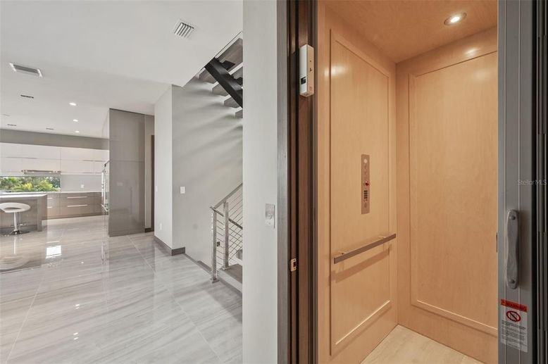Elevator, Interior, Recessed Lighting