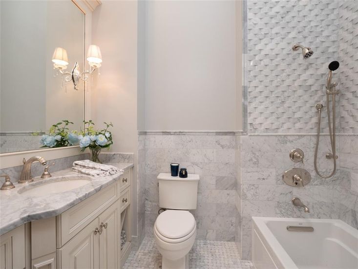 Bathroom, Interior, Marble Walls