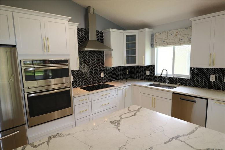 Interior, Kitchen, Marble, Stainless Steel Appliances