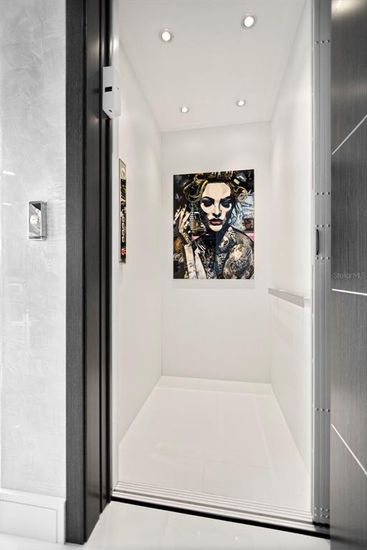 Elevator, Interior, Recessed Lighting