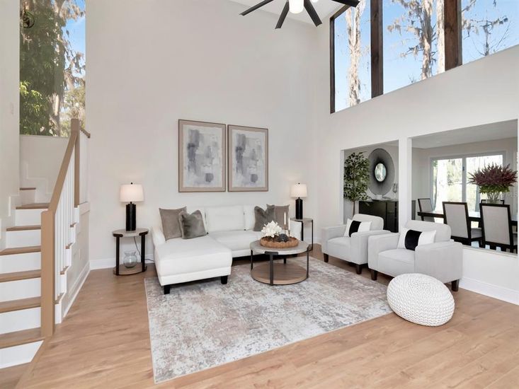 Dining room, Interior, Living room, Wood Texture Flooring