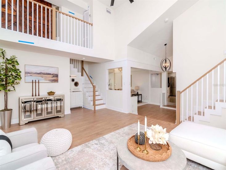 Interior, Pendant Lights, Wood Texture Flooring