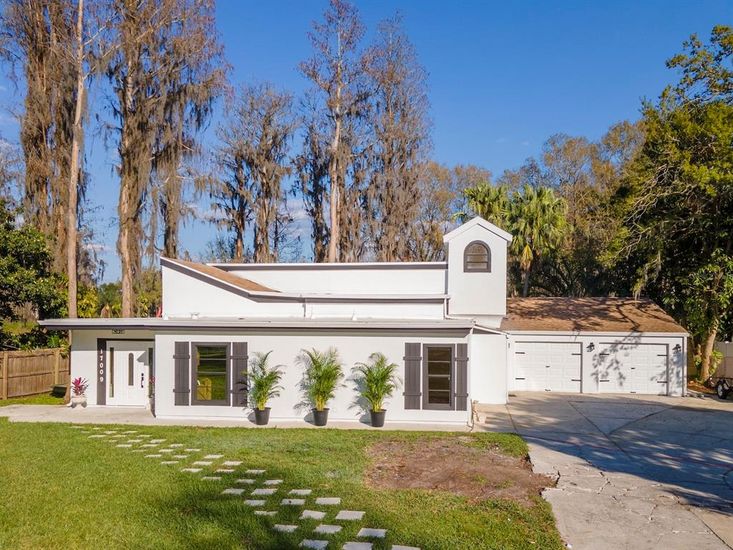 Attached, Backyard, Detached Garage, Exterior, Facade, Ranch