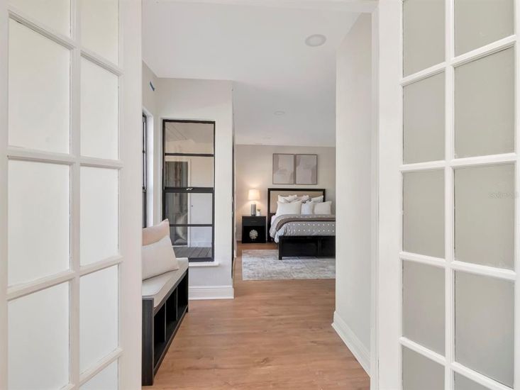 Bedroom, Interior, Wood Texture Flooring