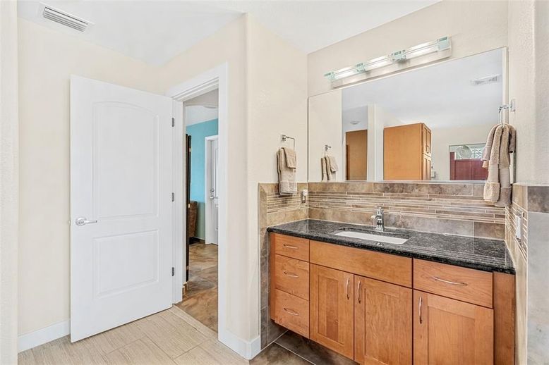 Bathroom, Dual Sink Vanities, Interior, Wood Texture Flooring