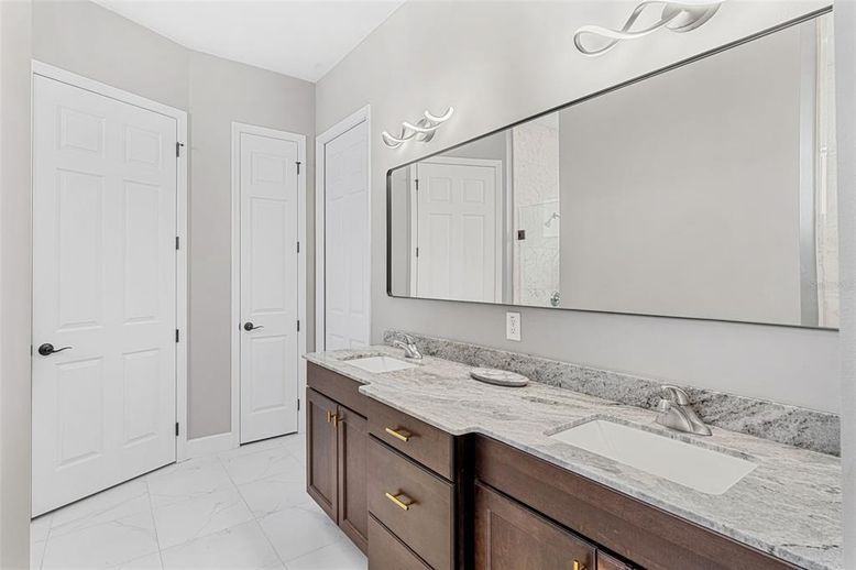 Bathroom, Dual Sink Vanities, Interior, Marble