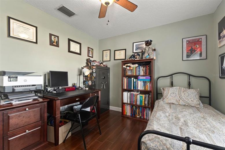 Bedroom, Home Office, Interior, Wood Texture Flooring