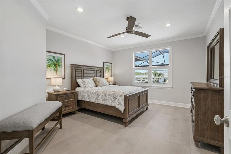 Bedroom, Interior, Recessed Lighting