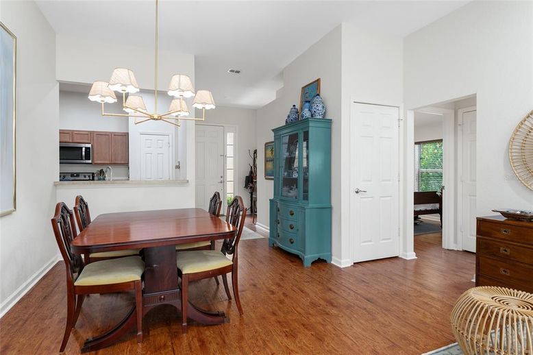 Chandelier, Dining room, Interior, Kitchen, Wood Texture Flooring