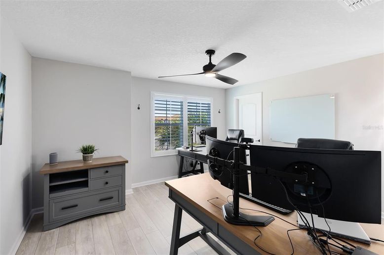 Home Office, Interior, Wood Texture Flooring