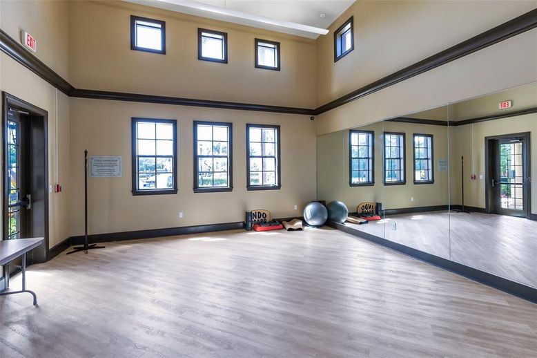 Fitness Equipment, Interior, Wood Texture Flooring