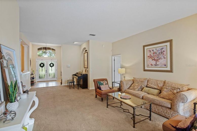 Interior, Living room, Piano, Recessed Lighting