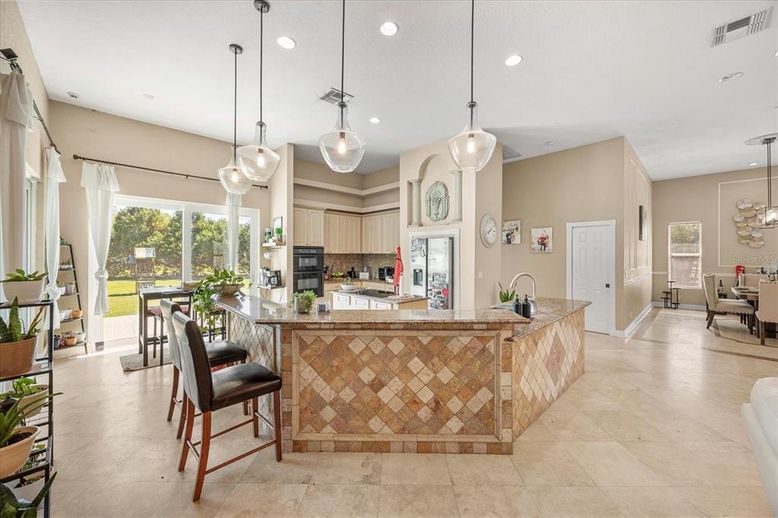 Dining room, Interior, Kitchen, Pendant Lights, Recessed Lighting