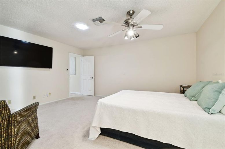 Bedroom, Interior, Recessed Lighting