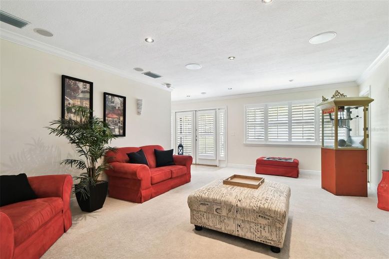 Interior, Living room, Recessed Lighting