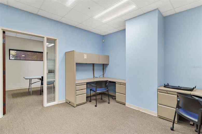 Home Office, Interior, Recessed Lighting