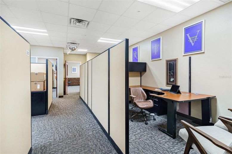 Home Office, Interior, Recessed Lighting