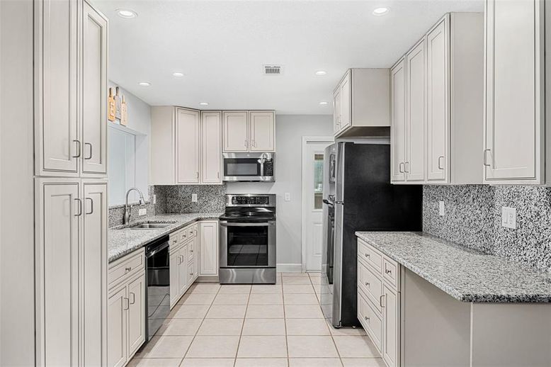 Interior, Kitchen, Recessed Lighting, Stainless Steel Appliances