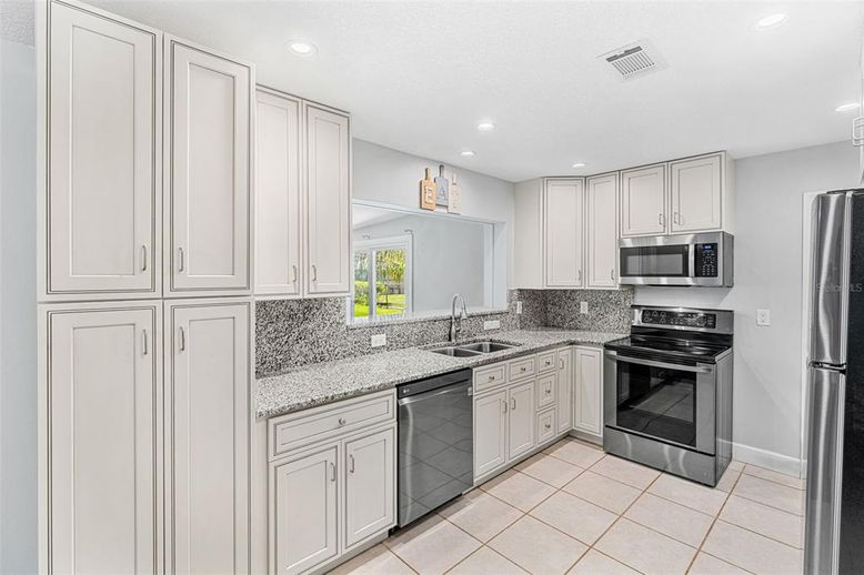 Interior, Kitchen, Recessed Lighting, Stainless Steel Appliances