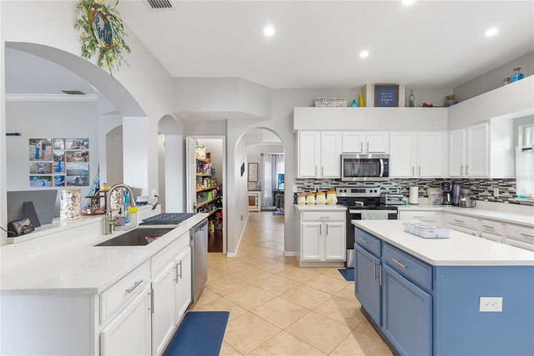Interior, Kitchen, Recessed Lighting, Stainless Steel Appliances
