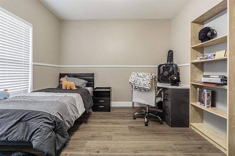 Bedroom, Home Office, Interior, Wood Texture Flooring