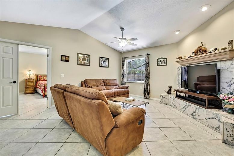 Interior, Living room, Recessed Lighting