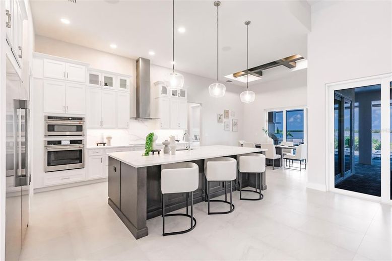 Interior, Kitchen, Pendant Lights, Recessed Lighting, Stainless Steel Appliances