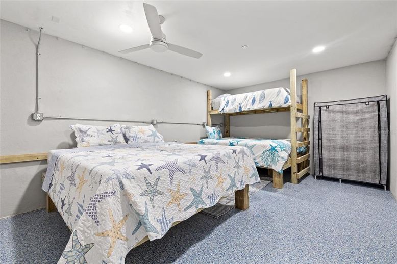 Bedroom, Interior, Recessed Lighting