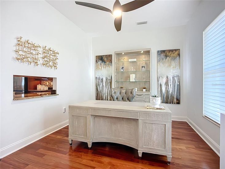 Bathroom, Interior, Recessed Lighting, Wood Texture Flooring