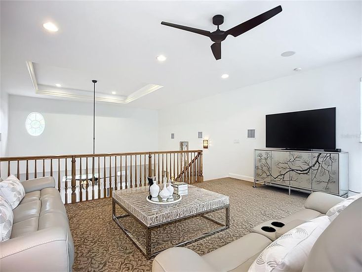 Interior, Living room, Recessed Lighting