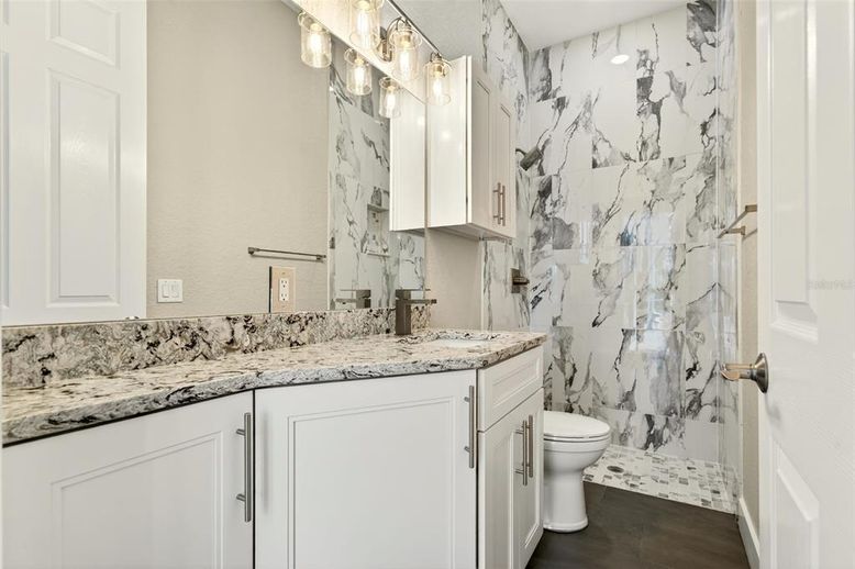 Bathroom, Interior, Marble Walls